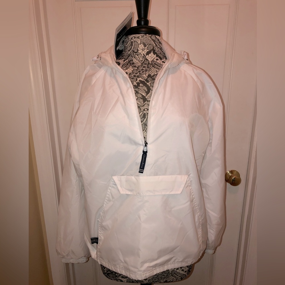Charles River Apparel Classic White Windbreaker